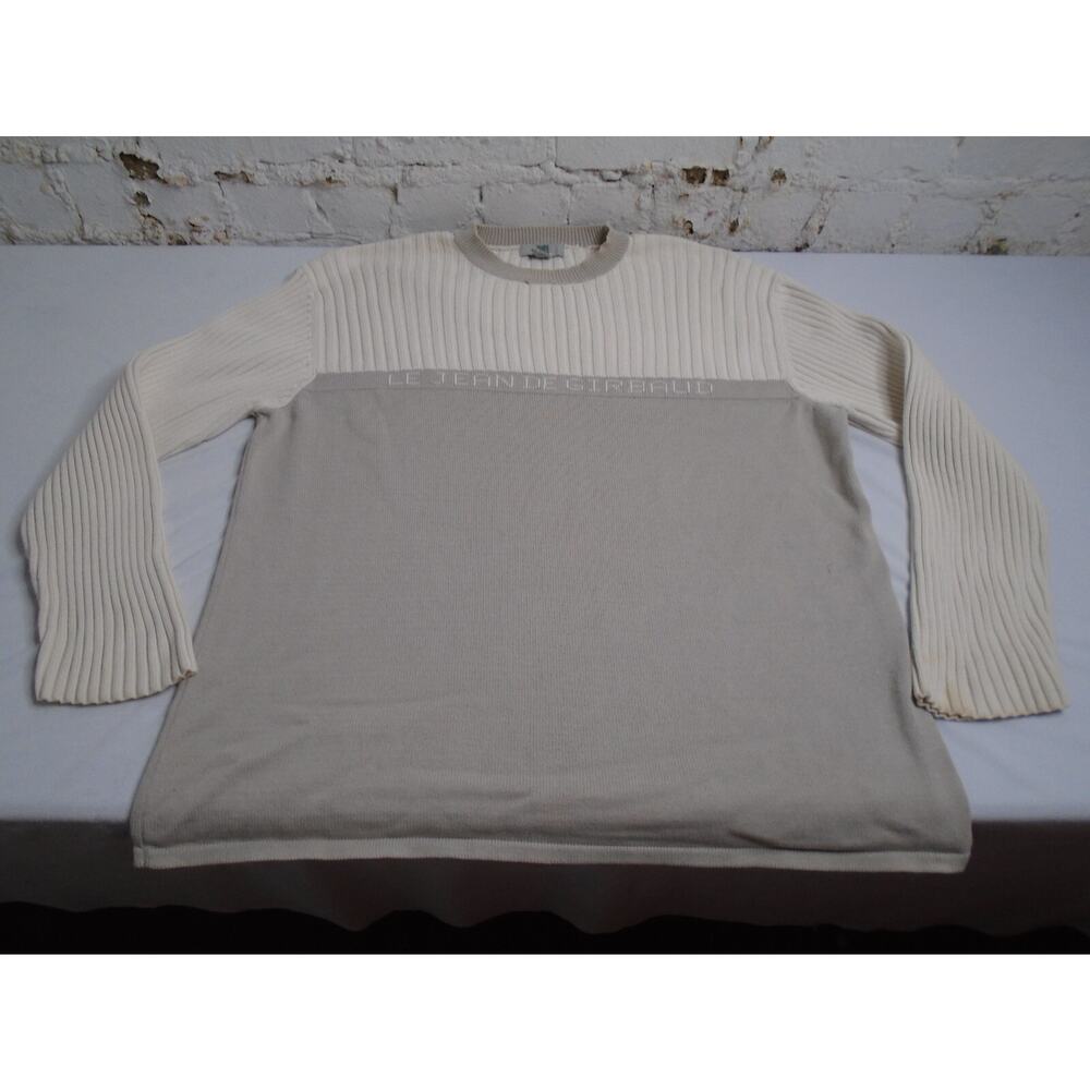 Vintage Marithe Francois Girbaud Spellout Ribbed Sweater Spell Out Script XXL